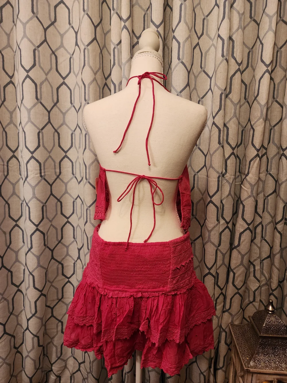 NWT Free People Eleanora Skirt Set Magentiful Pink Large